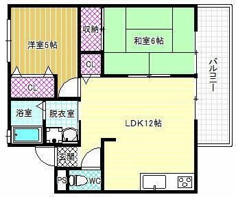 大阪府羽曳野市高鷲７丁目 高鷲駅 2LDK アパート 賃貸物件詳細