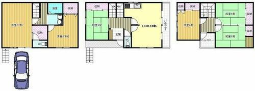 大阪府藤井寺市青山１丁目 古市駅 5LDK 一戸建て 賃貸物件詳細