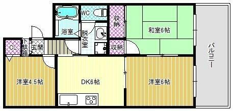 グレイスコート峰塚Ｂ棟 2階 3DK 賃貸物件詳細