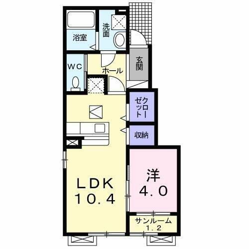 福井県福井市今市町 清明駅 1LDK アパート 賃貸物件詳細