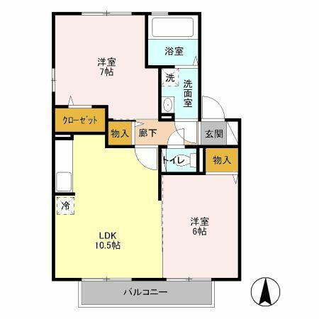 千葉県千葉市中央区南生実町 浜野駅 2LDK アパート 賃貸物件詳細