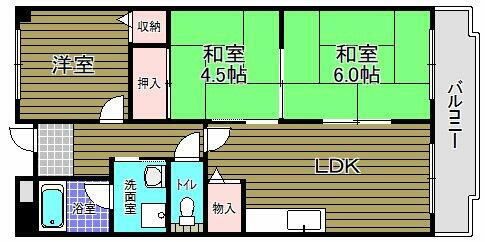 バルカン富田林 2階 3LDK 賃貸物件詳細