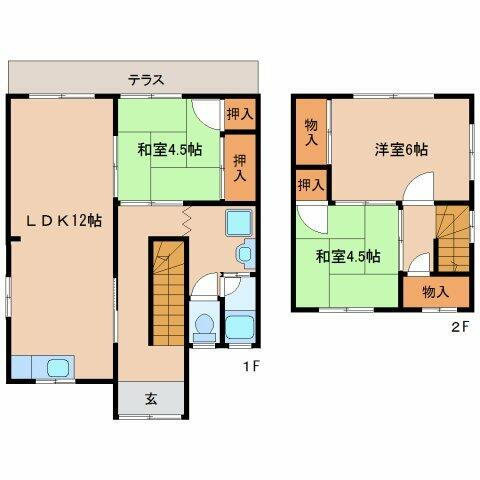 奈良県奈良市菅原東２丁目 大和西大寺駅 3LDK 一戸建て 賃貸物件詳細