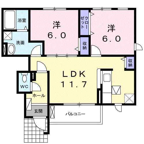 愛媛県西条市船屋甲 伊予西条駅 2LDK アパート 賃貸物件詳細