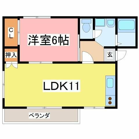 メゾンＴ 1階 1LDK 賃貸物件詳細