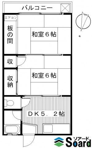 シルクハイツ 1階 2DK 賃貸物件詳細