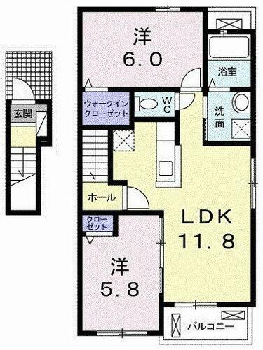 高知県土佐市蓮池 朝倉駅 2LDK アパート 賃貸物件詳細