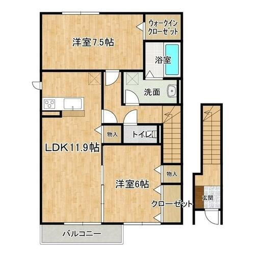茨城県つくばみらい市陽光台３丁目 賃貸アパート