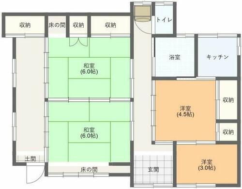 茨城県ひたちなか市牛久保２丁目 殿山駅 3SK 一戸建て 賃貸物件詳細