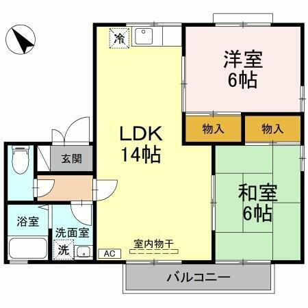 愛媛県松山市畑寺町 北久米駅 2LDK アパート 賃貸物件詳細