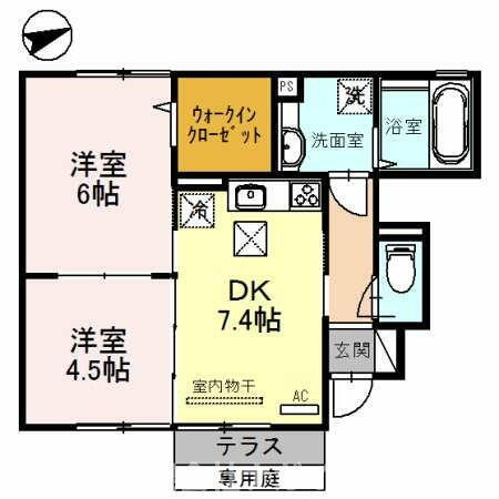 兵庫県加東市北野 滝野駅 2DK アパート 賃貸物件詳細