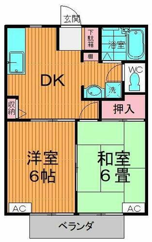 福島県南相馬市原町区桜井町２丁目 原ノ町駅 2DK アパート 賃貸物件詳細