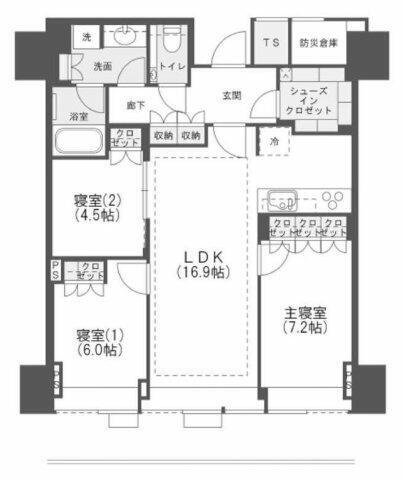 大阪府大阪市北区堂島２丁目 賃貸マンション