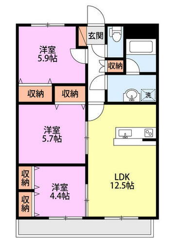 新潟県新潟市中央区網川原２丁目 新潟駅 3LDK マンション 賃貸物件詳細