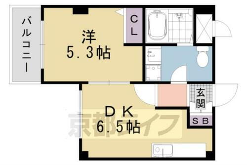 京都府京都市山科区小山鎮守町 四宮駅 1DK マンション 賃貸物件詳細