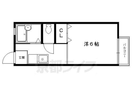 京都府京都市左京区北白川東伊織町 出町柳駅 1K アパート 賃貸物件詳細