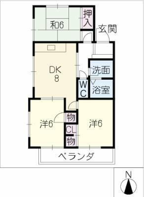 愛知県豊川市三蔵子町大道 豊川駅 3DK マンション 賃貸物件詳細