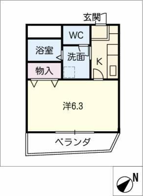 愛知県豊川市御油町美世賜 御油駅 1K マンション 賃貸物件詳細