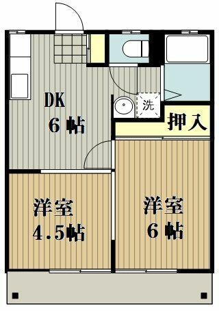 埼玉県所沢市大字北秋津 所沢駅 2DK アパート 賃貸物件詳細