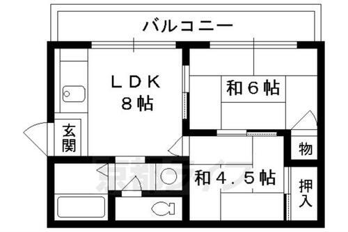 京都府京都市北区西賀茂山ノ森町 北山駅 2LDK マンション 賃貸物件詳細