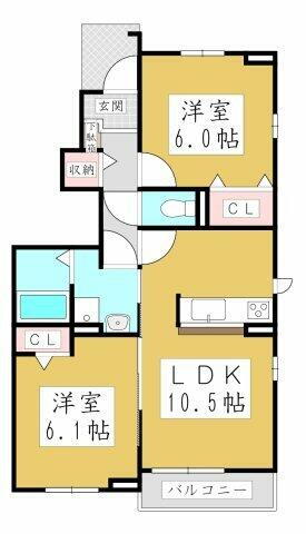 埼玉県川口市大字東本郷 鳩ヶ谷駅 2LDK アパート 賃貸物件詳細