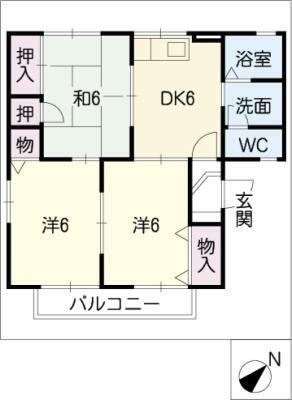 愛知県新城市字南畑 新城駅 3DK アパート 賃貸物件詳細