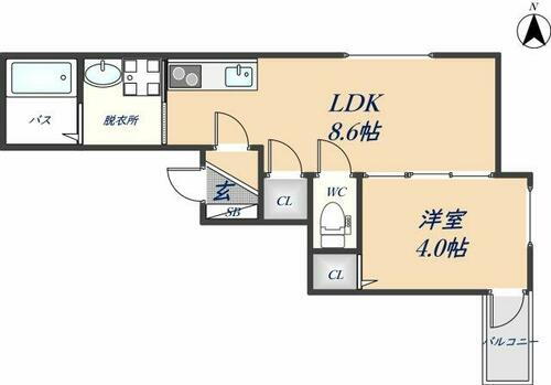 大阪府東大阪市本町 瓢箪山駅 1LDK アパート 賃貸物件詳細