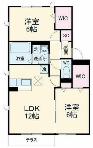 神奈川県茅ヶ崎市菱沼２丁目 辻堂駅 2LDK アパート 賃貸物件詳細
