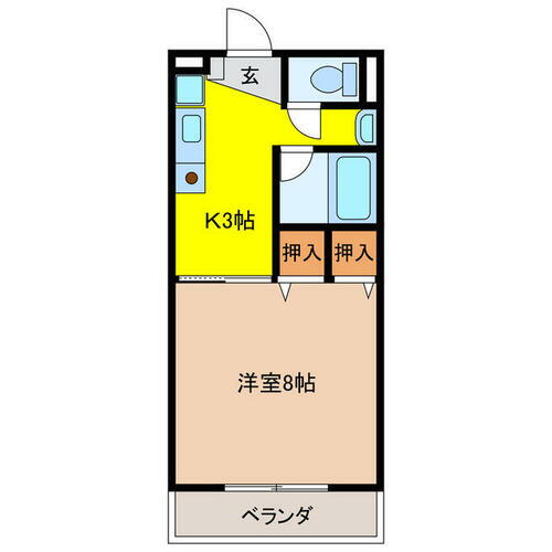 岐阜県岐阜市本荘中ノ町３丁目 西岐阜駅 1K アパート 賃貸物件詳細