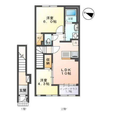 千葉県成田市八代 賃貸アパート
