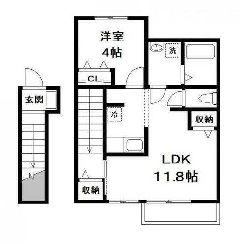 メゾンドエスポール 2階 1LDK 賃貸物件詳細