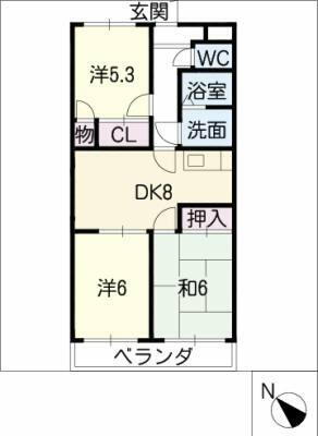 ファミリータウンむらた 2階 3DK 賃貸物件詳細
