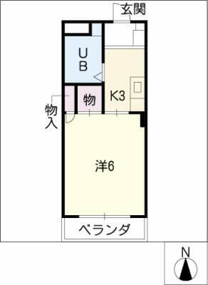 カレッジハウス大垣 3階 1K 賃貸物件詳細