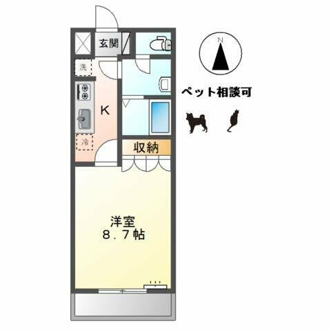 愛知県一宮市大和町妙興寺字山王浦 妙興寺駅 1K アパート 賃貸物件詳細