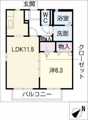 三重県四日市市日永５丁目 泊駅 1LDK アパート 賃貸物件詳細