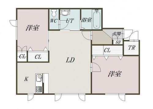 北海道旭川市近文町２５丁目 近文駅 2LDK アパート 賃貸物件詳細