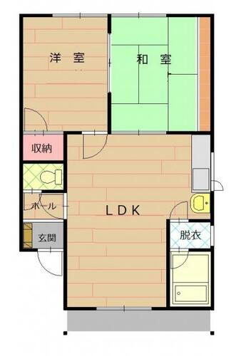 第２ハウスカワゾエ 2階 2LDK 賃貸物件詳細