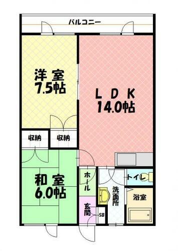 グランビューハイツ 1階 2LDK 賃貸物件詳細