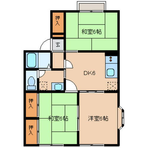 宮城県仙台市太白区柳生１丁目 南仙台駅 3DK アパート 賃貸物件詳細