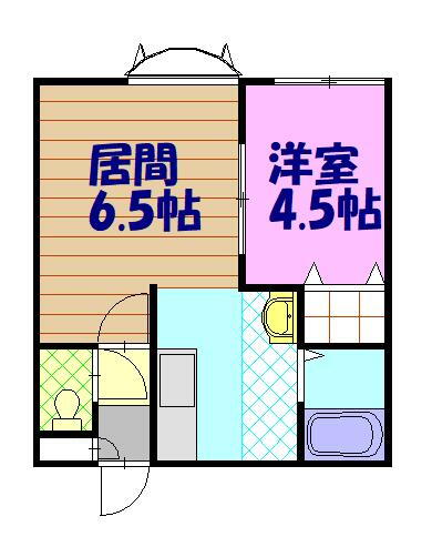 北海道旭川市旭神二条４丁目 緑が丘駅 1LDK アパート 賃貸物件詳細