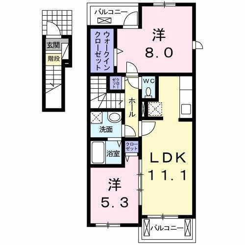 静岡県磐田市福田 磐田駅 2LDK アパート 賃貸物件詳細