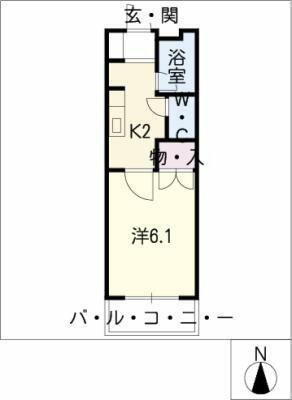 ルミナス高根 2階 1K 賃貸物件詳細