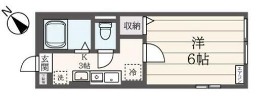 神奈川県横浜市西区浅間台 横浜駅 1K アパート 賃貸物件詳細