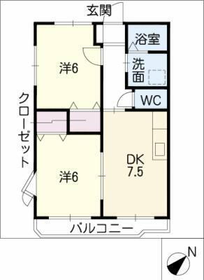 愛知県豊橋市神野新田町字ハノ割 豊橋駅 2DK マンション 賃貸物件詳細