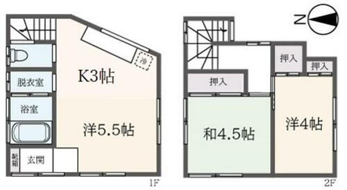 練馬区北町８丁目戸建 3K 賃貸物件詳細