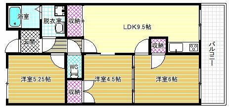 ベルベ田中 4階 3LDK 賃貸物件詳細