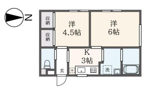 東京都町田市金井ヶ丘１丁目 町田駅 2K アパート 賃貸物件詳細