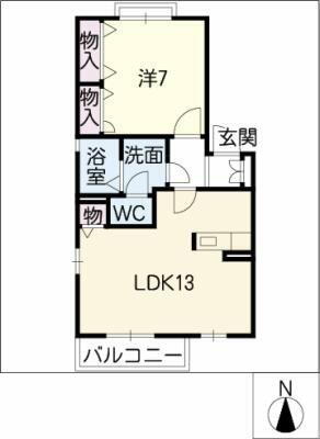 フローレス　ライフ 1階 1LDK 賃貸物件詳細