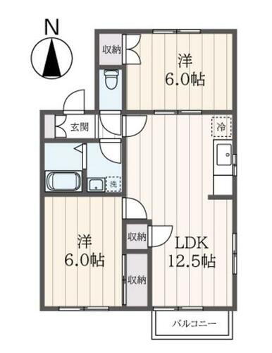 カサベルデＡ・Ｂ 1階 2LDK 賃貸物件詳細