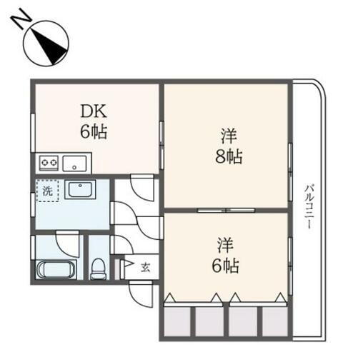 第２スカイハイツ 2階 2DK 賃貸物件詳細